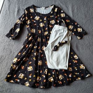 COPY - Girl's Day of the Dead dress/leggings set